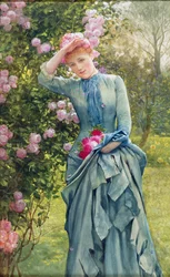 Rosen pflücken, ca. 1880